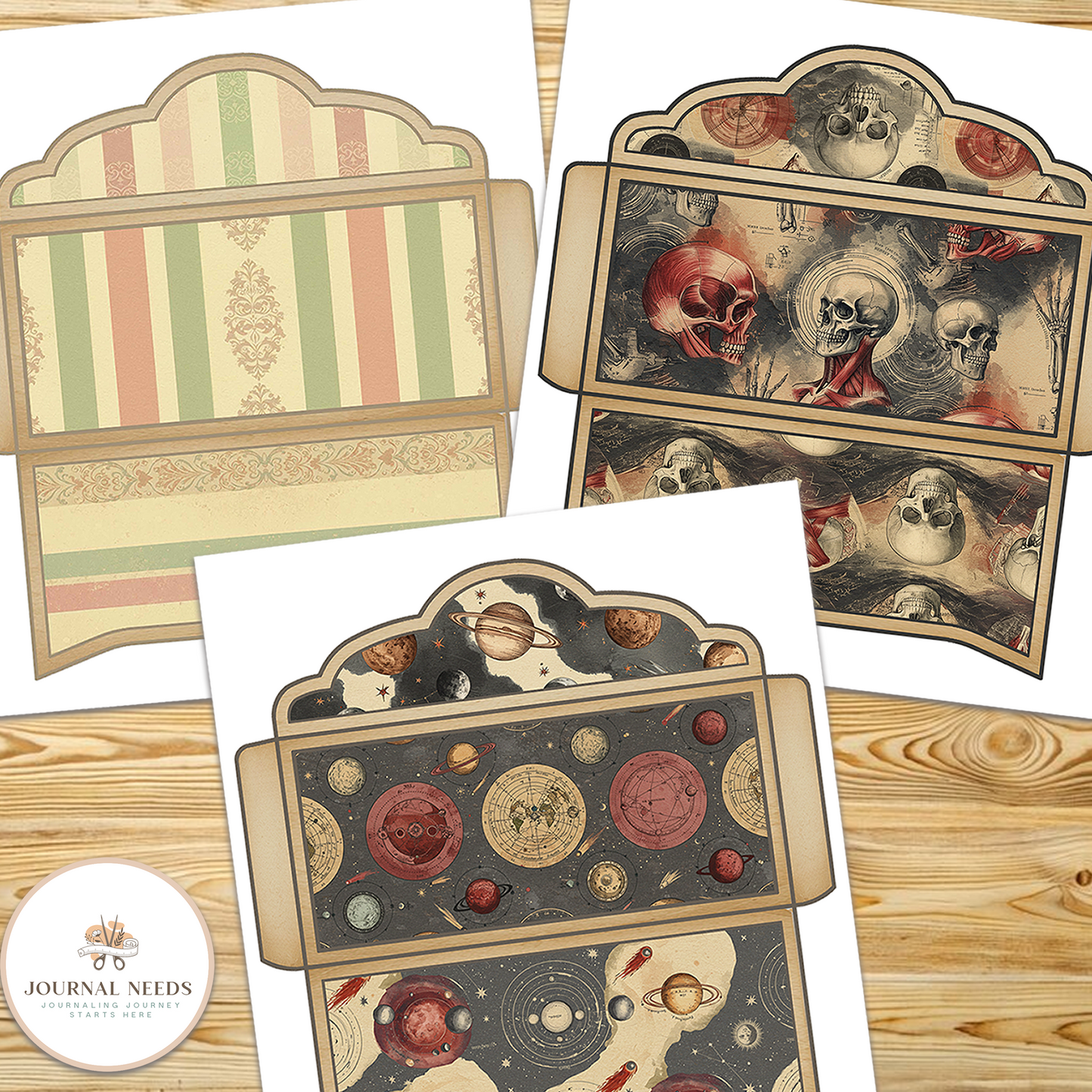 ποΈ Vintage Envelope Template Collection β 7 Unique Printable Designs (PDF + JPG)