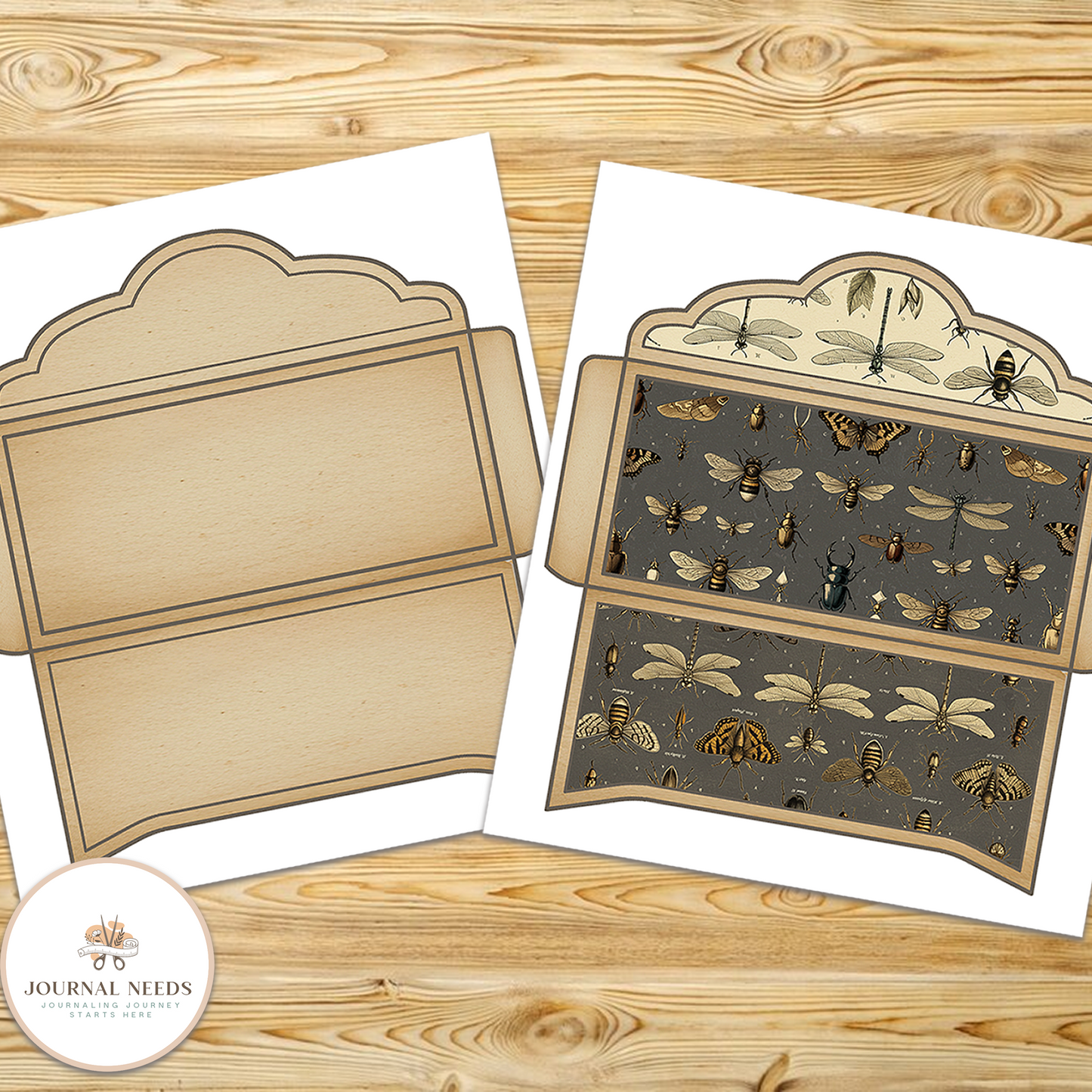 ποΈ Vintage Envelope Template Collection β 7 Unique Printable Designs (PDF + JPG)