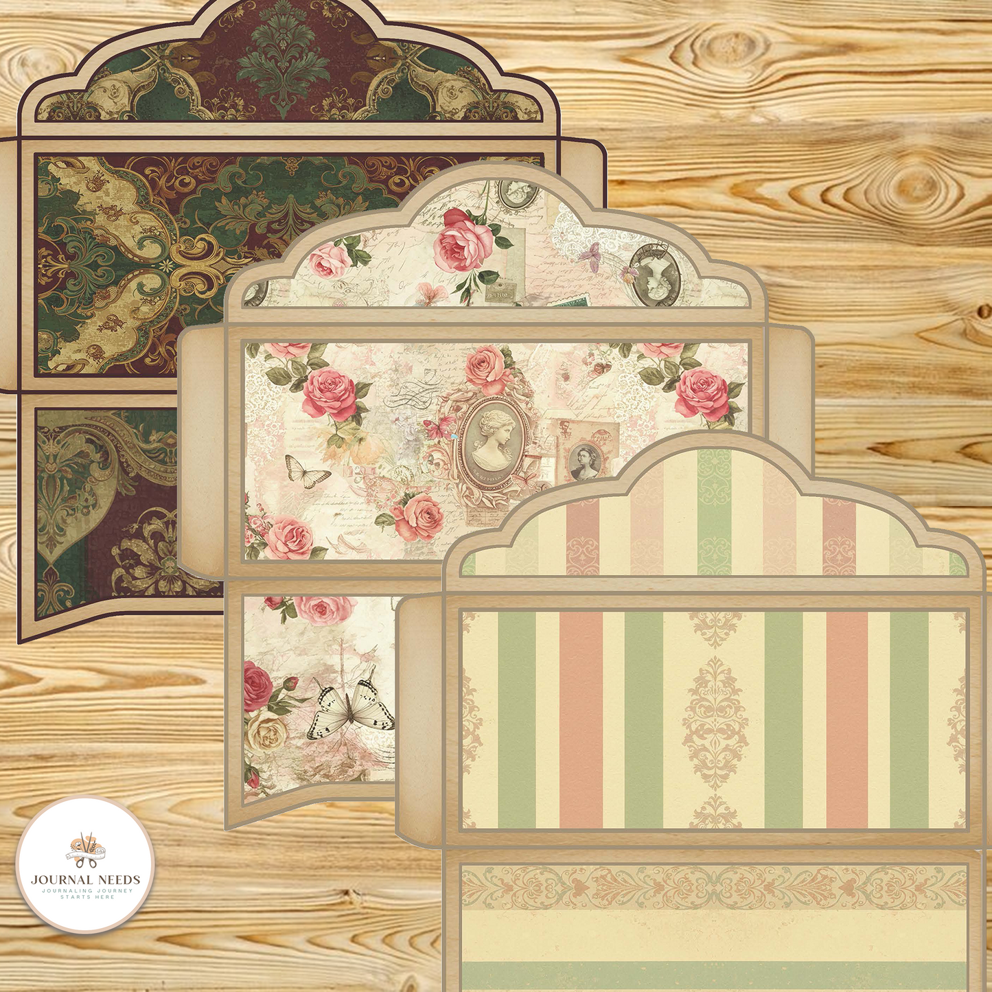 ποΈ Vintage Envelope Template Collection β 7 Unique Printable Designs (PDF + JPG)