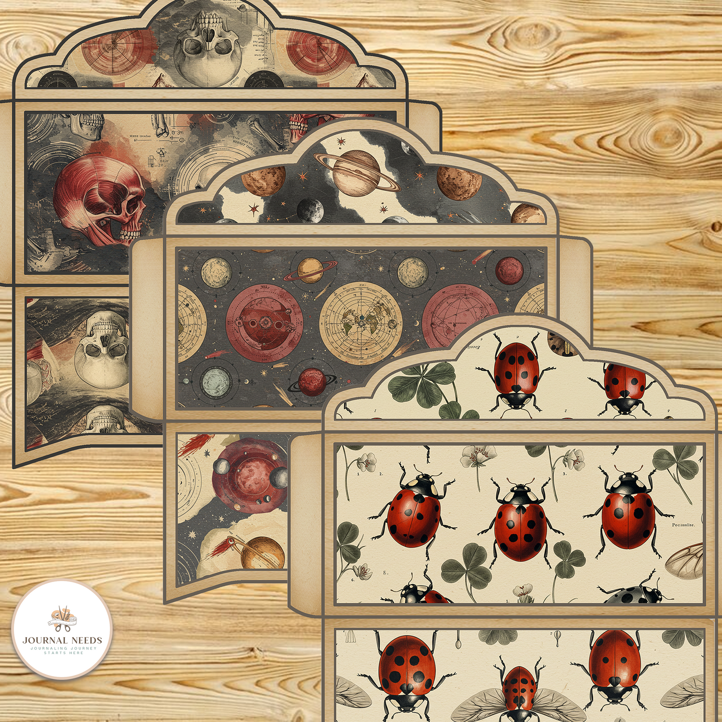 ποΈ Vintage Envelope Template Collection β 7 Unique Printable Designs (PDF + JPG)