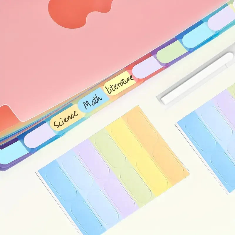 1pc, 25 layers, A4 large capacity transparent expandable folder, rainbow student storage bag, suitable for office, home, school