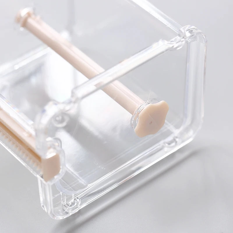 1pc Washi Tape Dispenser Holder Cutter Office Supplies Desk Accessories Organizer