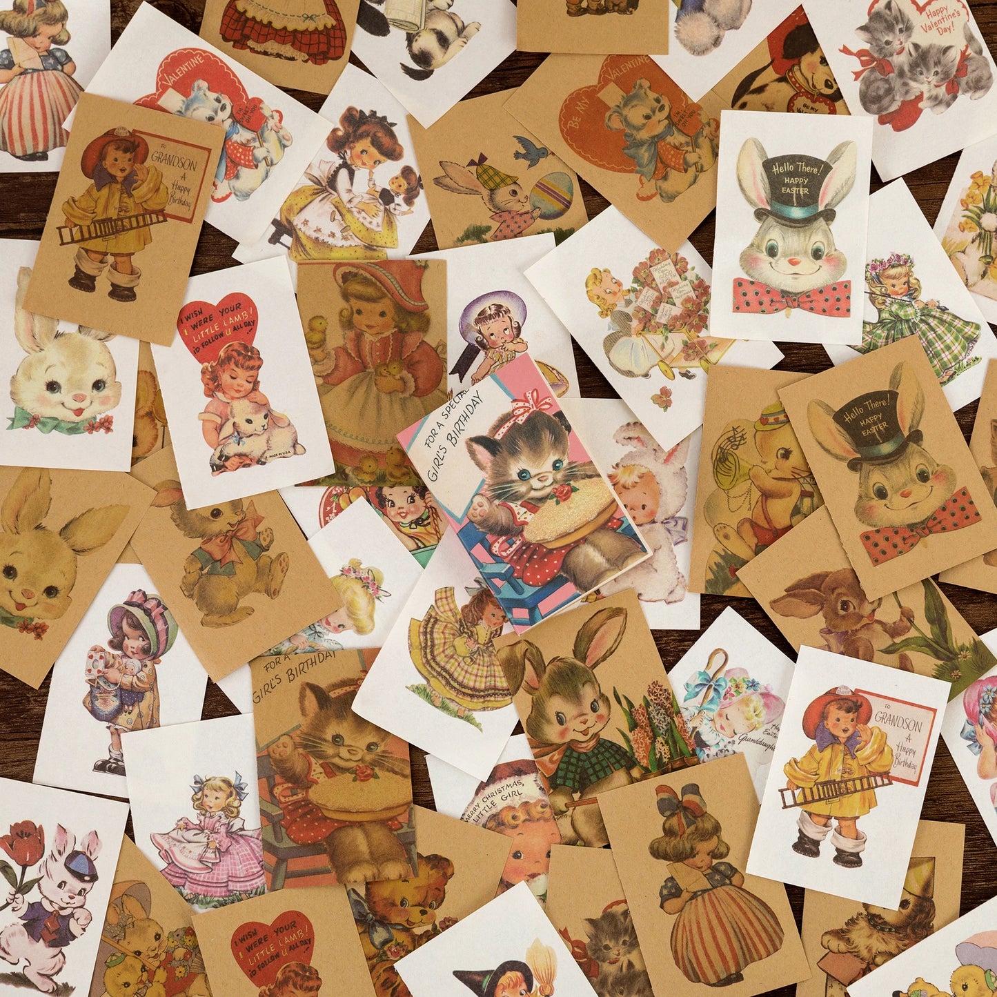 JIANQI 80pcs Scrapbooking material paper Butterfly Plant fairy tale story Labels Decorative collage Diary Album Craft Supplies