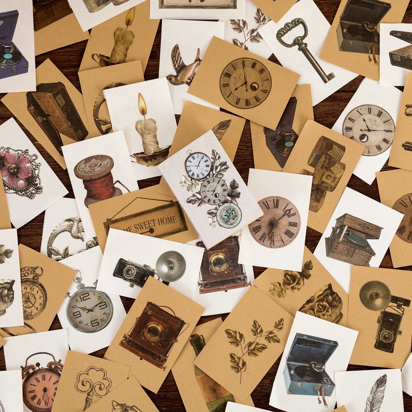 JIANQI 80pcs Scrapbooking material paper Butterfly Plant fairy tale story Labels Decorative collage Diary Album Craft Supplies