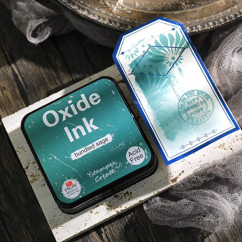 Oxidized Water-based Ink Pad Smearing Art Magazine Manual Ledger Seal DIY Envelope/Birthday Greeting Card Decorative Pigment
