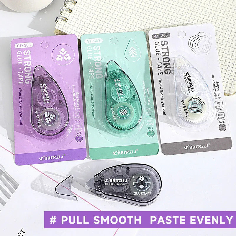 8m*6mm Double Sided Adhesive Dots Glue Tape DIY Scrapbooking Collage Photo Album School Stationery Supplies Roller Tape