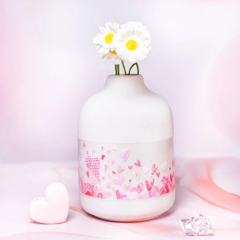 JIANQI 40mm*2m Decoration Adhesive Tape love heart PET Tapes Masking Tapes stickers Aesthetic Stationery Scrapbook Supplies