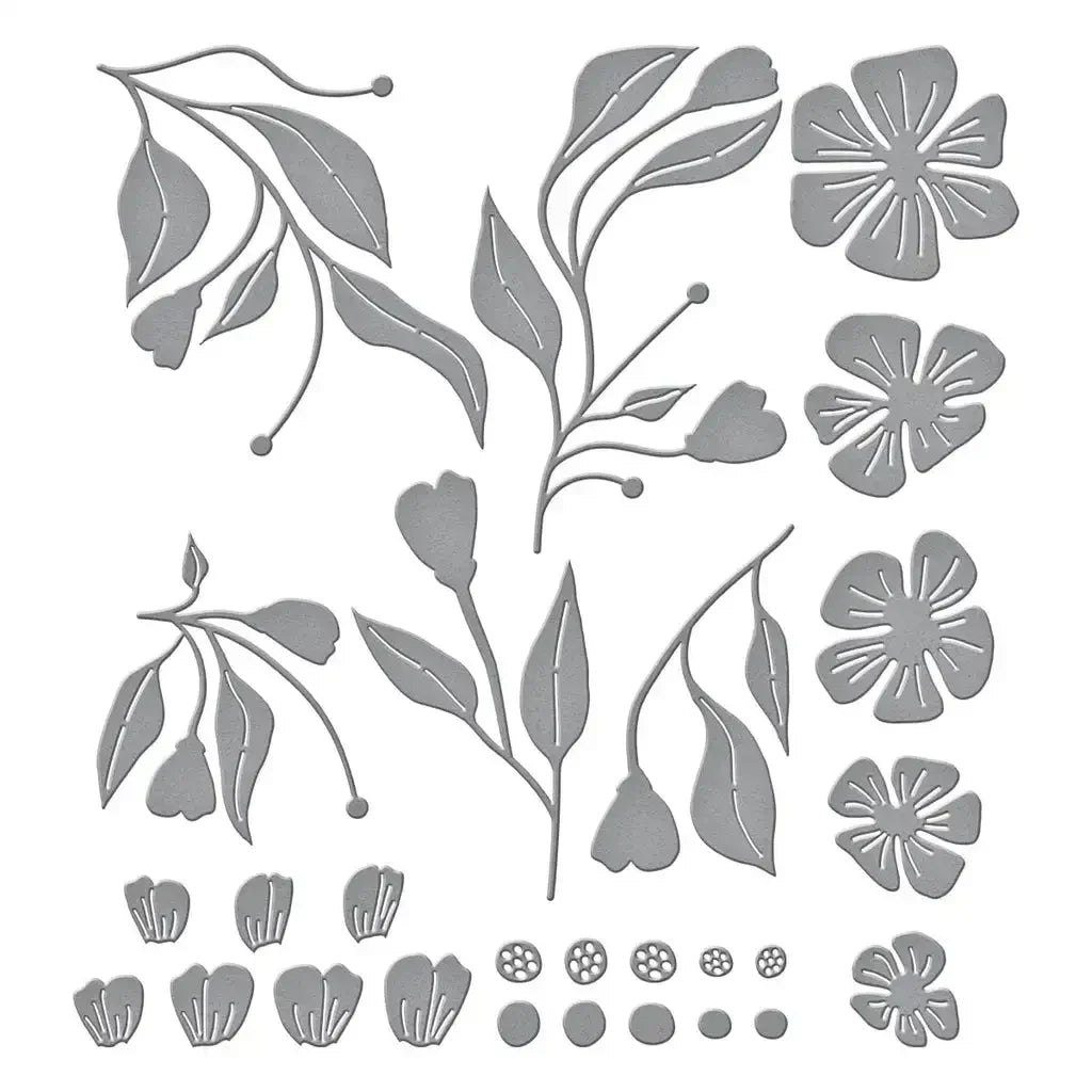 Fresh Picked Anemones Etched 2025 NEW Cutting Dies Scrapbook Diary Decoration Stencil Embossing Template DIY Greeting Card