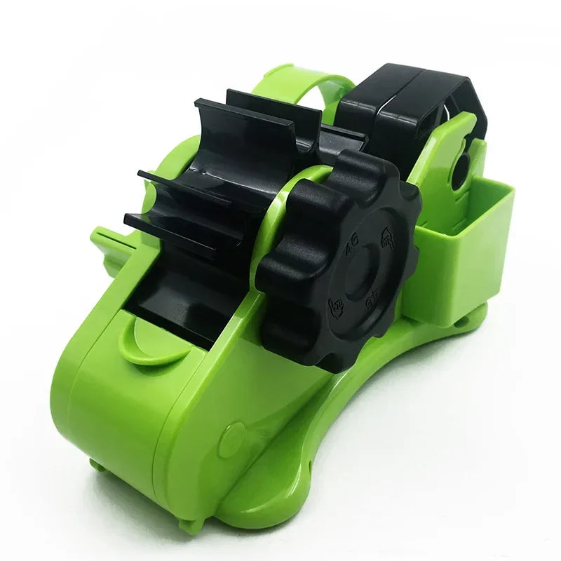 Semi-Automatic Tape Dispenser Multi-roll Cutting Reusable Thermal Tape Dispenser with Compartment for Thermal Transfer Tape