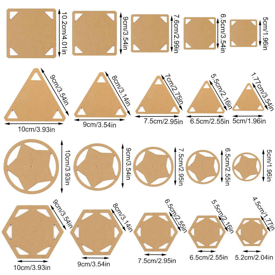 Acrylic Transparent Quilting Templates Sewing Stencils Patchwork Ruler Drawing Template DIY Craft Accessories Drawing Ruler