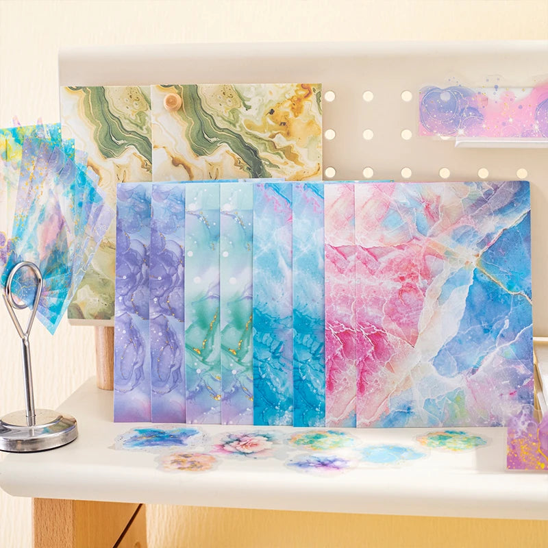 JIANQI 80pcs Vintage Stickers Set Diy Scrapbooking material Labels paper for Journal notebook Planner hand made Craft Supplies