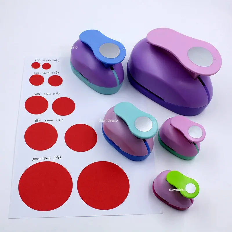 Circle Hole Puncher 9/16/25mm Diy Paper Cut Scrapbooking Labor Saving for Kid Hole Punch DIY Handmade Punches Maker