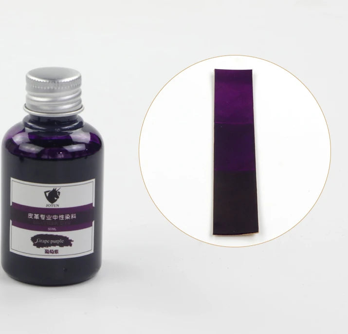 50ml Leather Color Changing Dye DIY Leather Painting Paint Adjustable Color Dilution Painted Graffiti Alcohol Dye Leather Goods