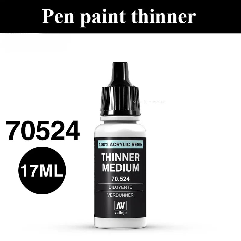 17ml/32ml/60ml/200ml/ Bottle Handmade Action Doll Model Waterborne Spray Apply Thinner DIY Car/boat Color Apply Painting Thinner