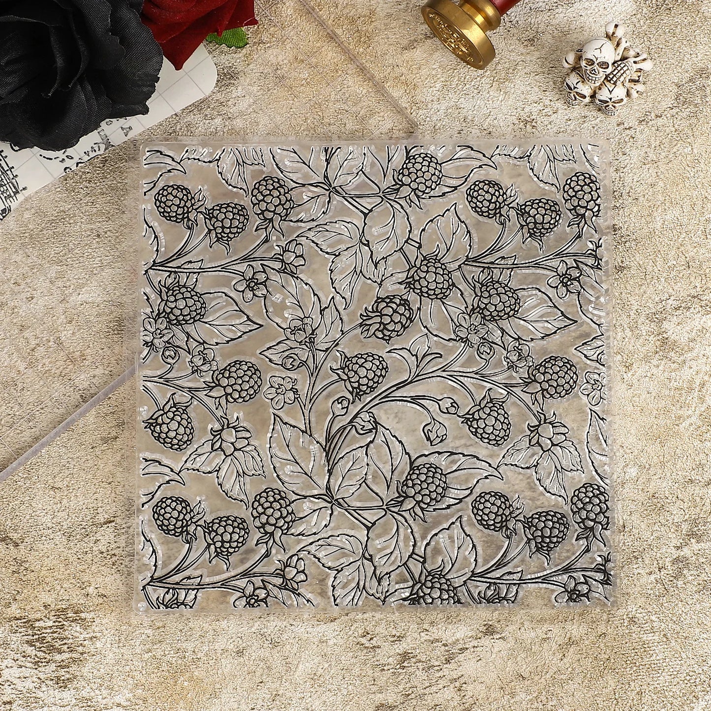 JIANWU Vintage Sunflower Plant Butterfly Landscape Material Collage Transparent Silicone Stamp Creative DIY Journal Stationery