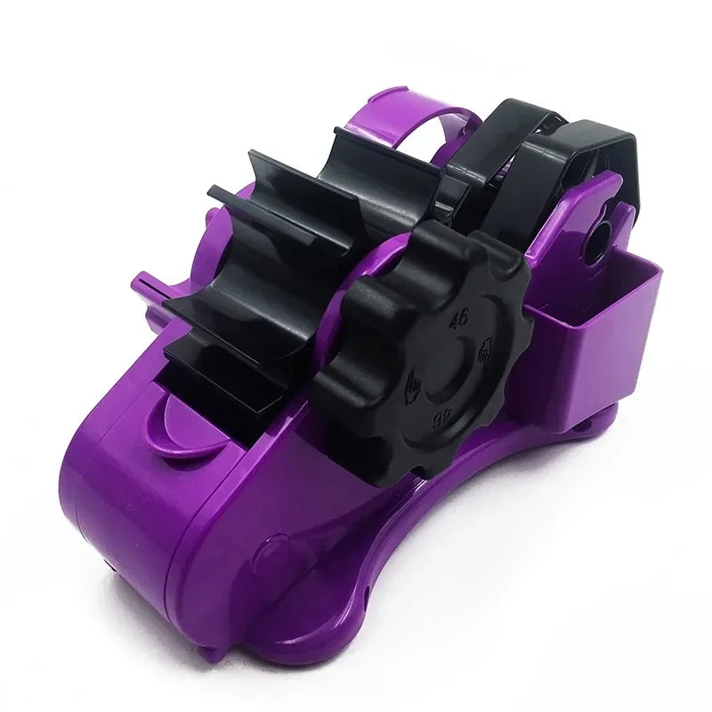 Semi-Automatic Tape Dispenser Multi-roll Cutting Reusable Thermal Tape Dispenser with Compartment for Thermal Transfer Tape