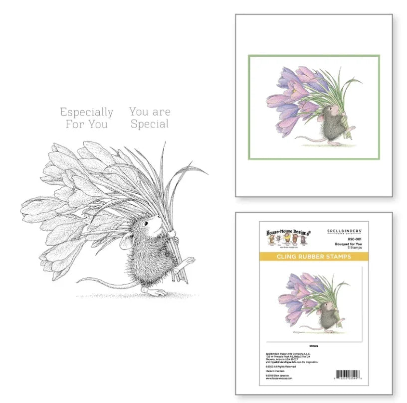 Mouse Flower 2025 New Stamps Scrapbook Diary Decoration Stencil Embossing Template Diy Greeting Card Handmade