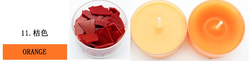 34-color candle dye diy scented candle making pigment flake soy wax pigment color block soy candle making kit diy supplies