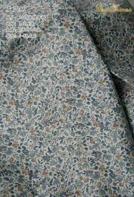 145x50cm Pastoral Floral Poplin Cotton Fabric DIY Children's Wear Cloth Make Bedding Quilt Decoration Home