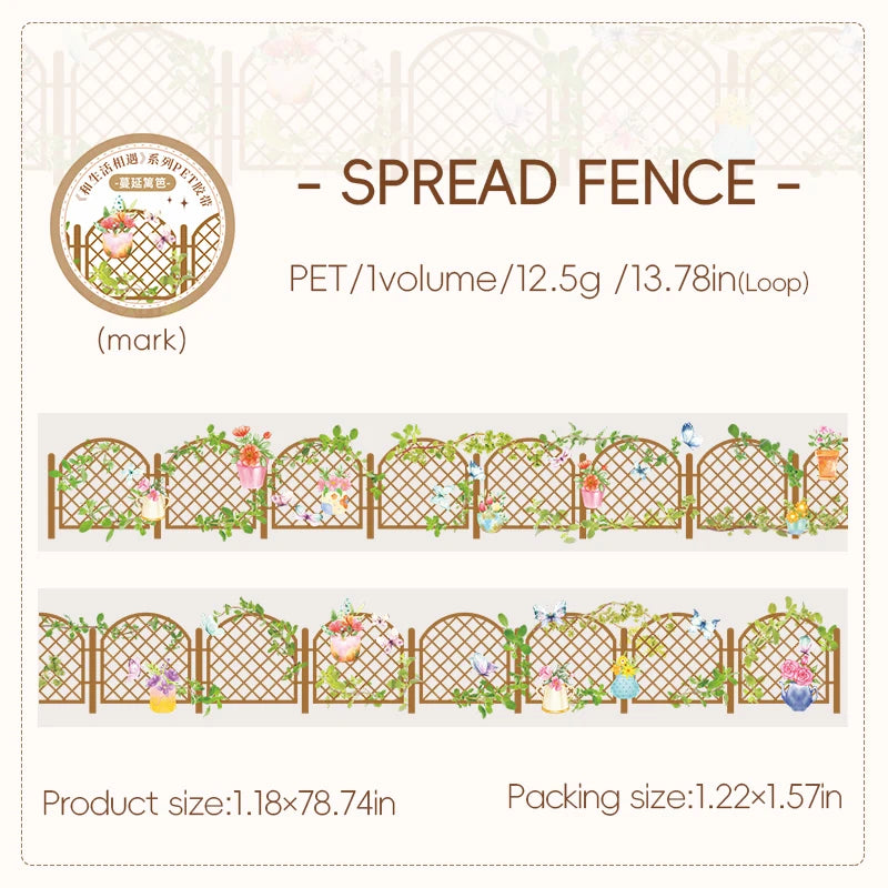 JIANQI 30mm*2m Scrapbook Decoration Adhesive Tape INS PET Tapes Masking Tapes stickers Aesthetic Stationery Supplies