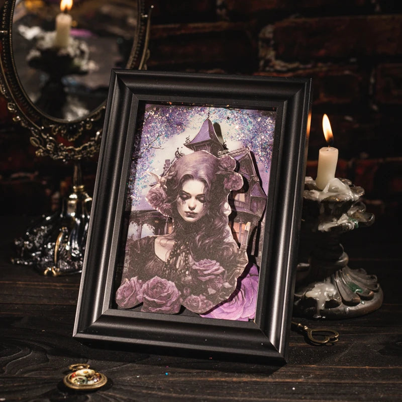 JIANQI 30 pcs/pack Gothic tale Materials Paper Decorative Diy Diary Album Scrapbooking material junk journal supplies