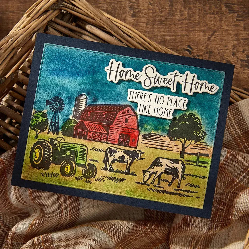 Farm Sweet Farm Registration Betterpress 2025 New Metal Cutting Dies For Diy Scrapbooking Crafts Maker Photo Album Template