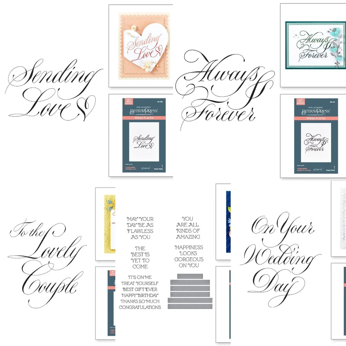 Sending Love Always & Forever 2025 New Hot Foil For Diy Scrapbooking Crafts Maker Photo Album Template Handmade Decoration