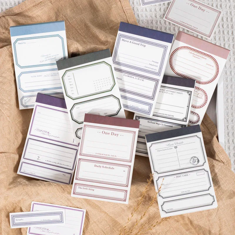 50 pcs border material paper Decorative Scrapbooking Diary Album Background paper Diy hand made junk journal supplies