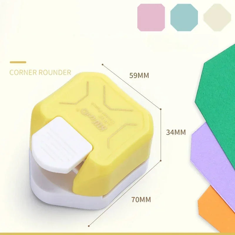 3 Way Corner Rounder Punch, 4mm, 7mm, 10mm 3 in 1 Corner Cutter for Card Making, Laminate, Cardstock, Scrapbooking