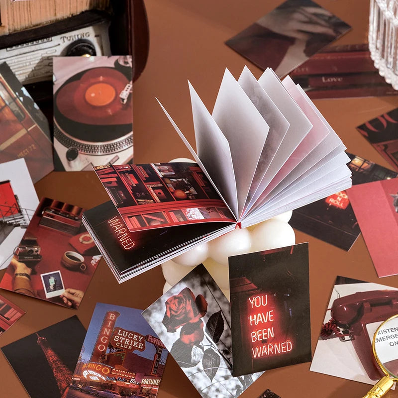 JIANQI 50 pcs Stickers book Decorative Scrapbooking Diary Album notebooks hand made Collage material junk journal supplies