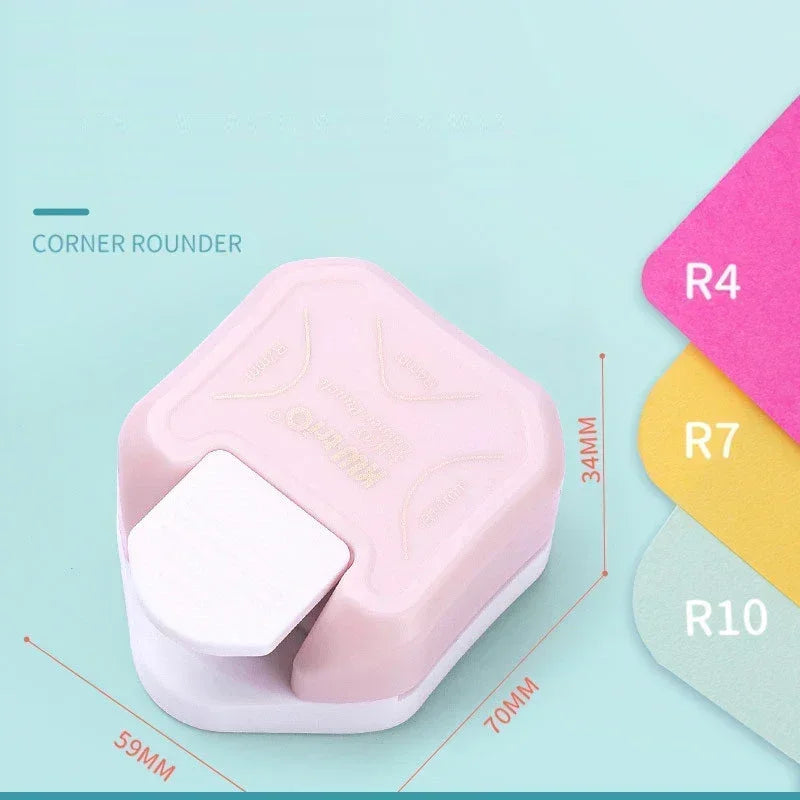 3 Way Corner Rounder Punch, 4mm, 7mm, 10mm 3 in 1 Corner Cutter for Card Making, Laminate, Cardstock, Scrapbooking