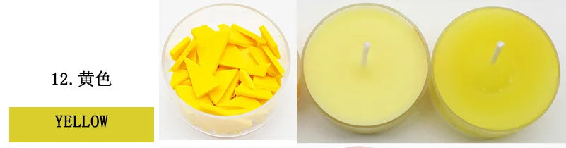 34-color candle dye diy scented candle making pigment flake soy wax pigment color block soy candle making kit diy supplies