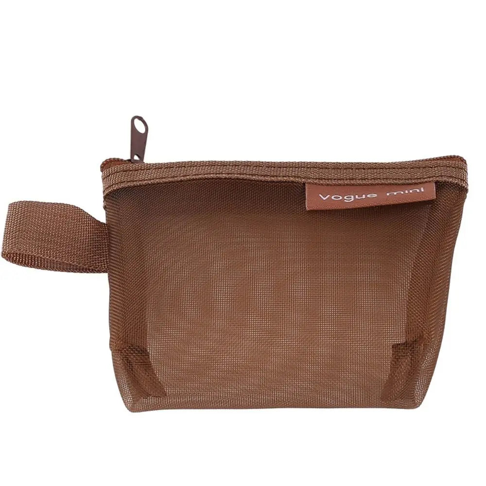 Mesh Storage Bags, Zipper Pouches, Travel Portable Lipstick Bags ID Credit Card Holder Small Coin Purse