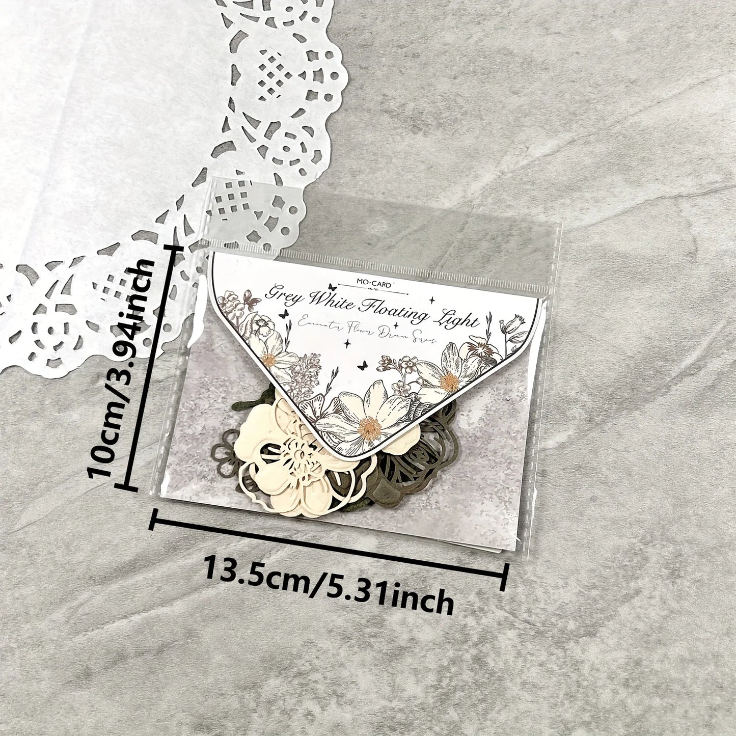 10 pcs Hollow out Butterfly Lace Flower Retro Hand Account DIY Material Decorative Diary Junk Journal Supplies Scrapbooking