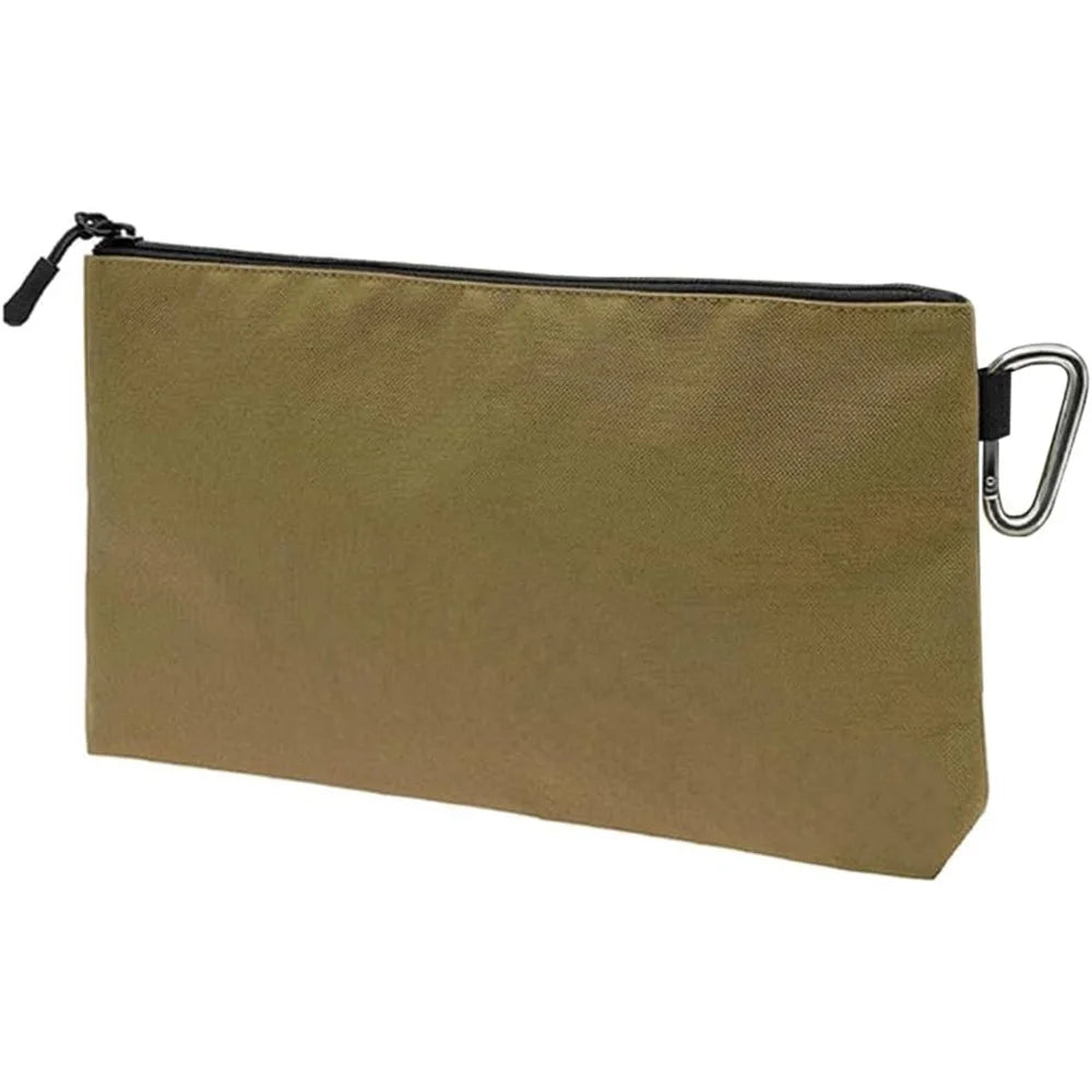 Waterproof Tool Bag Zipper Pouch Multi-Function Bag Wear-Resistant Tool Organizers for Camping Woodworking Electrician Gardening