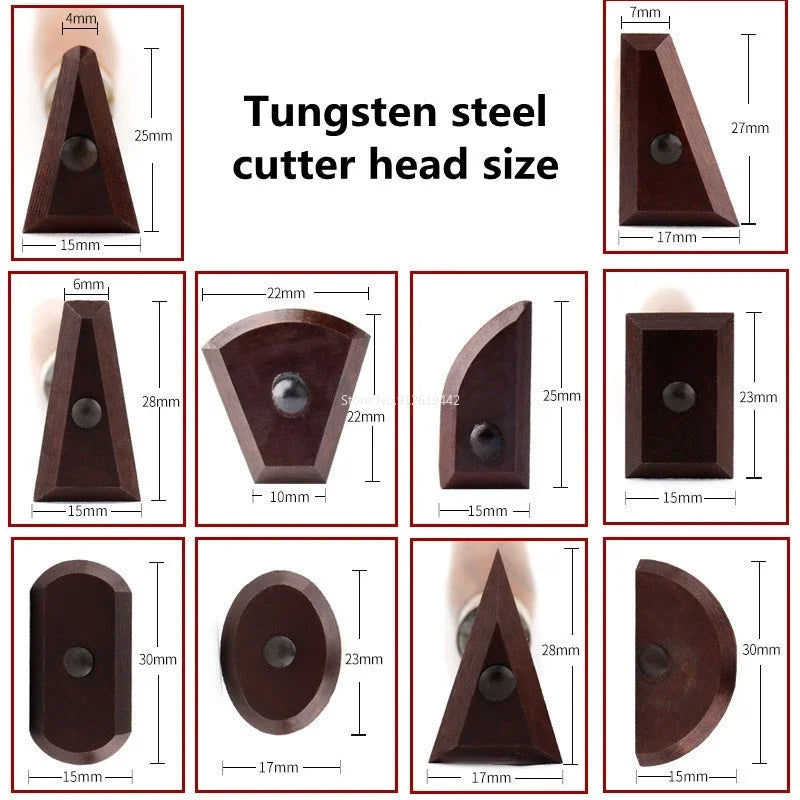 Ceramic Tool Trimming Tungsten Steel Knife Ceramic Clay Plastic Trimming Tool Mahogany Wear-resistant Super Hard Modification