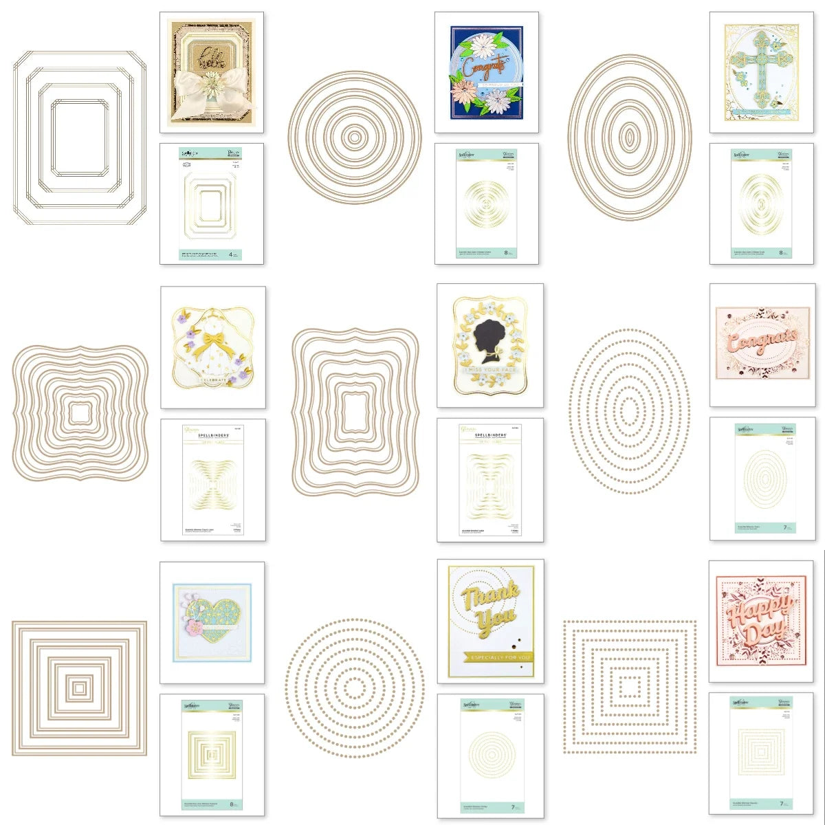 Circle Square 2025 New Metal Cutting Dies For Diy Scrapbooking Crafts Maker Photo Album Template Handmade Decoration