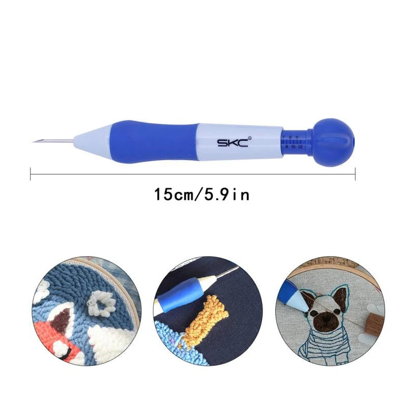 Zxiixz 1Pcs Embroidery Punch Needle Kit Stitching Tool Set Weaving Tool Knitting DIY Sewing Tools