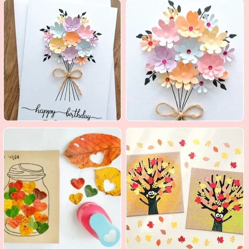 Flower Furador 5*3*4.5cm Diy Paper Cut Eva Foam Maker Puncher Scrapbooking Labor Saving for Kid Hole Punch Embossing