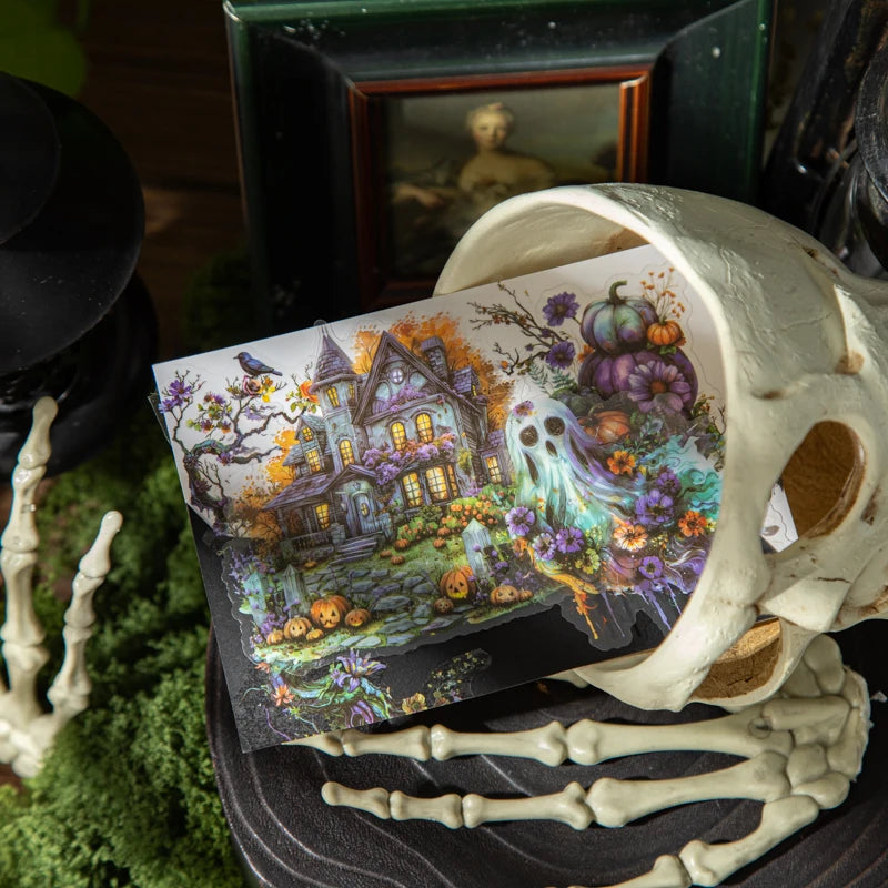 JIANQI 25 pcs Enchanted Forest Series PET material Decorative sticker Diary Album Scrapbooking material Junk Journal Supplies