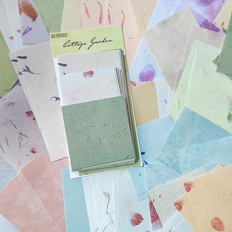 JIANQI 60 pcs Vintage Collage Scrapbooking Journal Material paper Card Making DIY Retro Source Paper Creative Memo Stationery