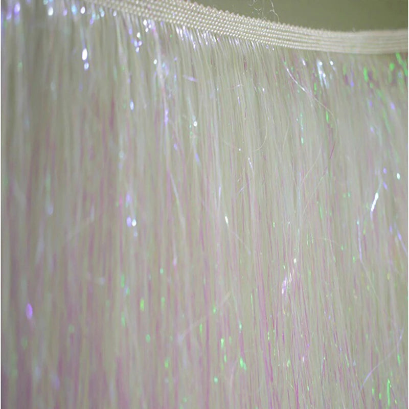 1 Yard Multi-color Tassel Decorative Skirt Tassel Fabric Gradient Latin Dance Row Beard Lace 20CM