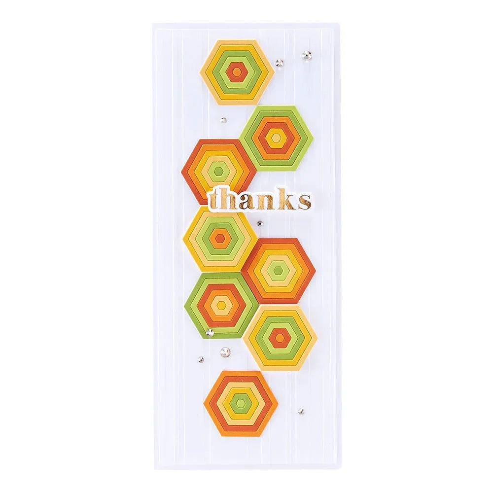 Raindrops and Triangles Pop-Up Stand-Up Dies Scrapbook Diary Decoration Stencil Embossing Template DIY Greeting Card Handmade