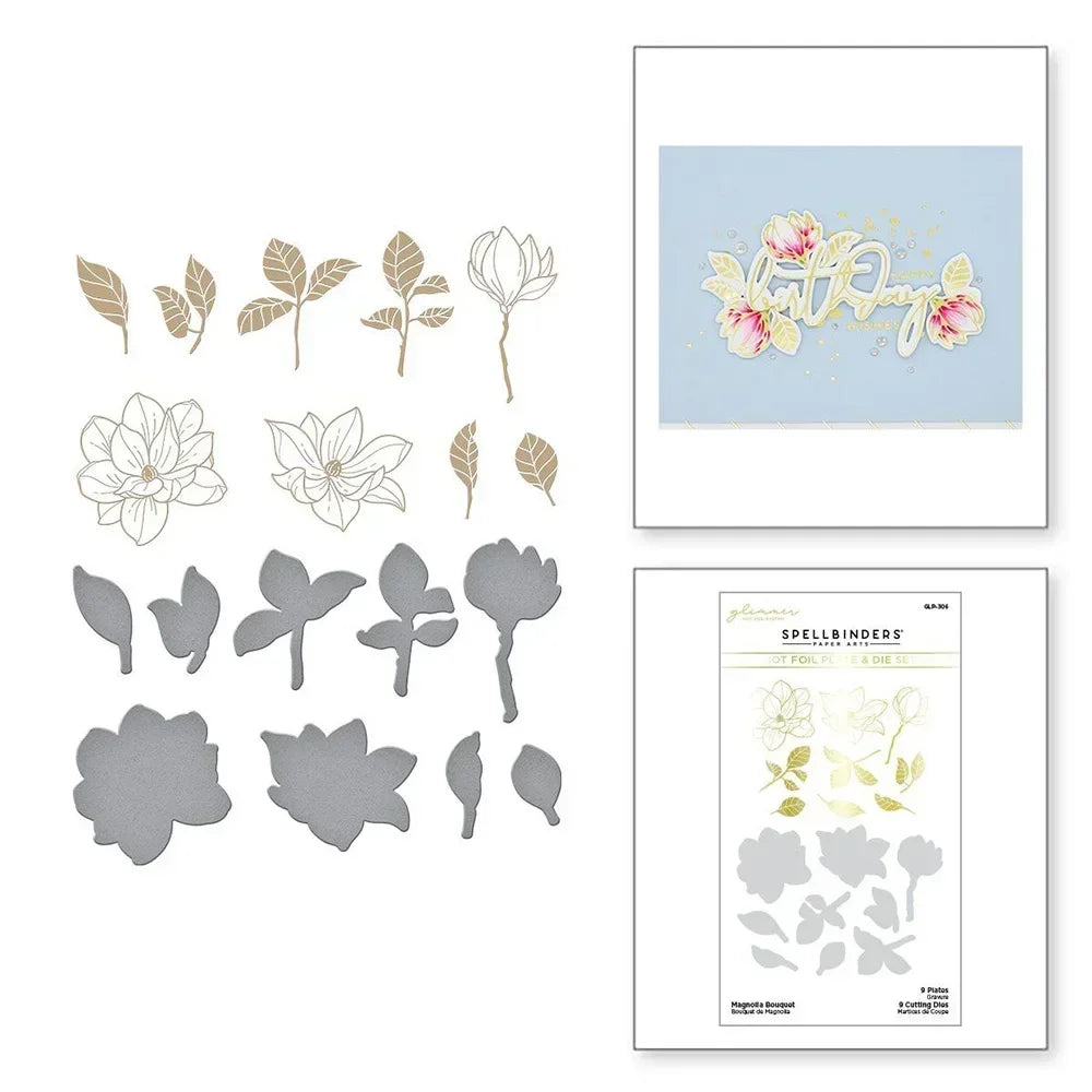 SP Flower Die& Hot Foil Bird Metal Cutting Dies Scrapbook Diary Decoration Stencil Embossing Template DIY Greeting Card Handmade