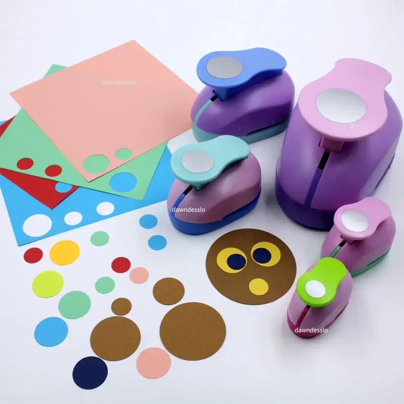 Circle Hole Puncher 9/16/25mm Diy Paper Cut Scrapbooking Labor Saving for Kid Hole Punch DIY Handmade Punches Maker