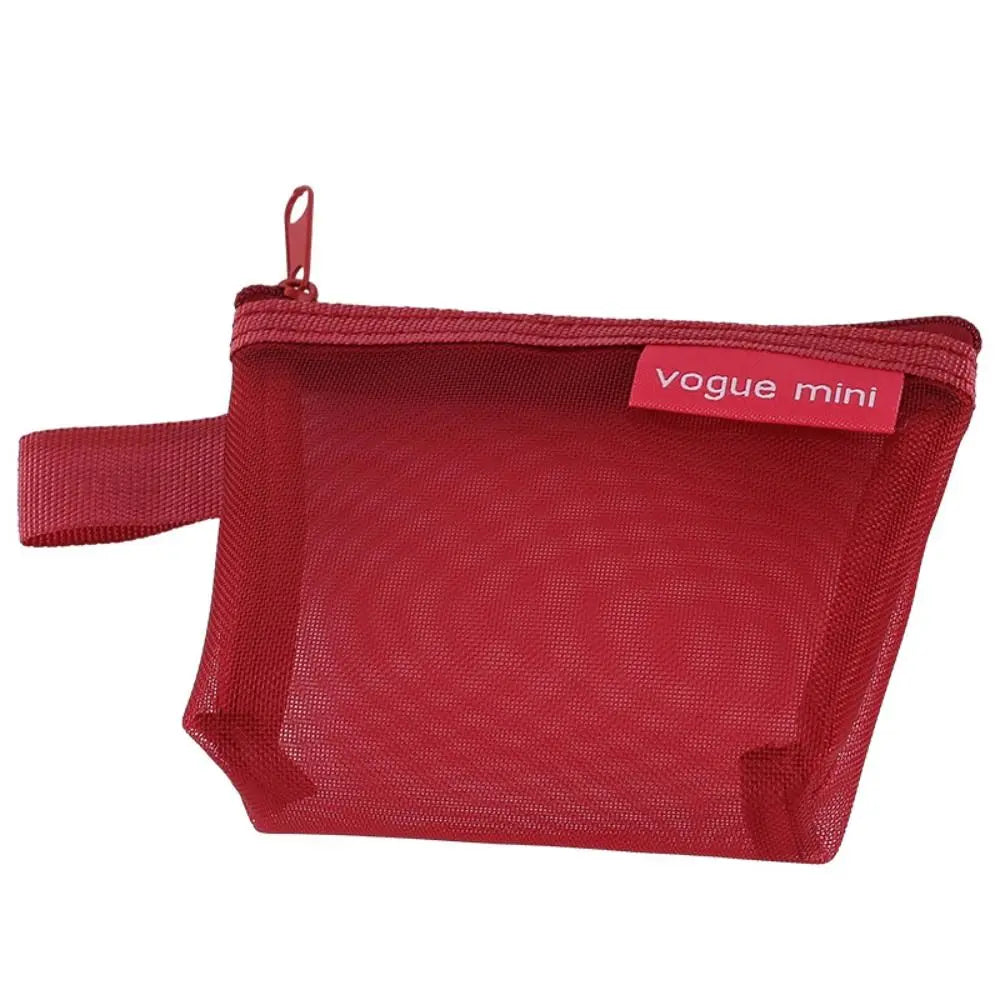 Mesh Storage Bags, Zipper Pouches, Travel Portable Lipstick Bags ID Credit Card Holder Small Coin Purse