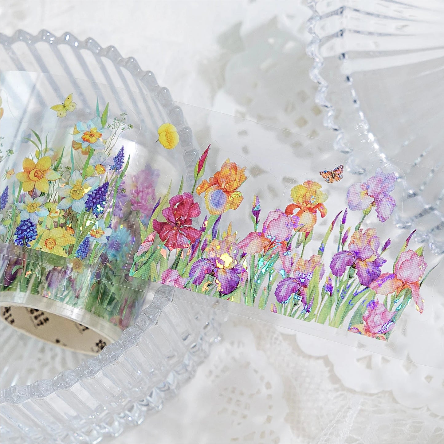JIANQI 50mm*2m PET Plant Vine and Branch Lamp tape Sticker Decorative collage Adhesive Diy Scrapbooking hand made Masking tape