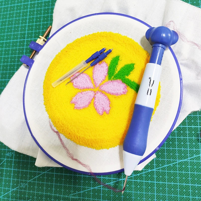 Zxiixz 1Pcs Embroidery Punch Needle Kit Stitching Tool Set Weaving Tool Knitting DIY Sewing Tools
