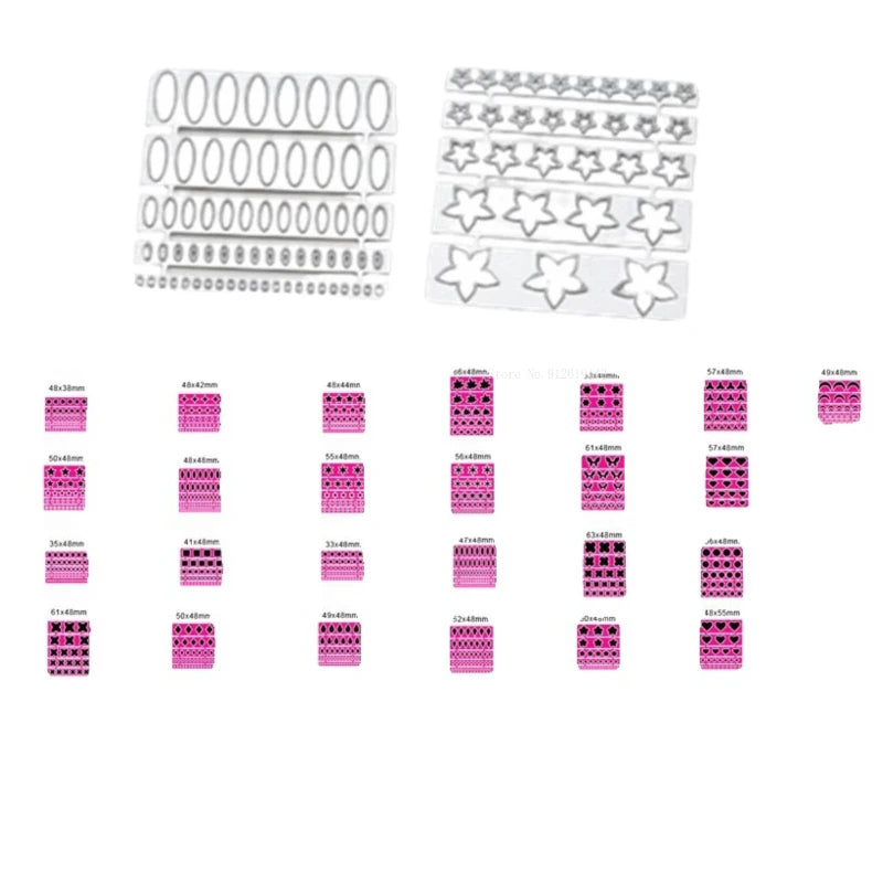 Ultralight Clay Geometry/petal Shape Carbon Steel Cutting Mold DIY Polymer Clay Animation Characters Clothing Decoration Tools