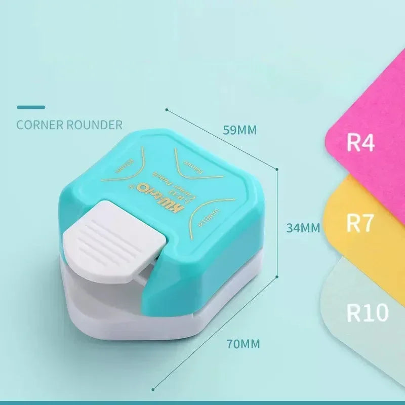 3 Way Corner Rounder Punch, 4mm, 7mm, 10mm 3 in 1 Corner Cutter for Card Making, Laminate, Cardstock, Scrapbooking